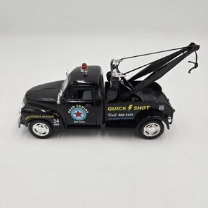 Kinsmart Black 1953 Chevrolet 3100 Wrecker Tow Truck  1/38 Scale Die Cast Cars
